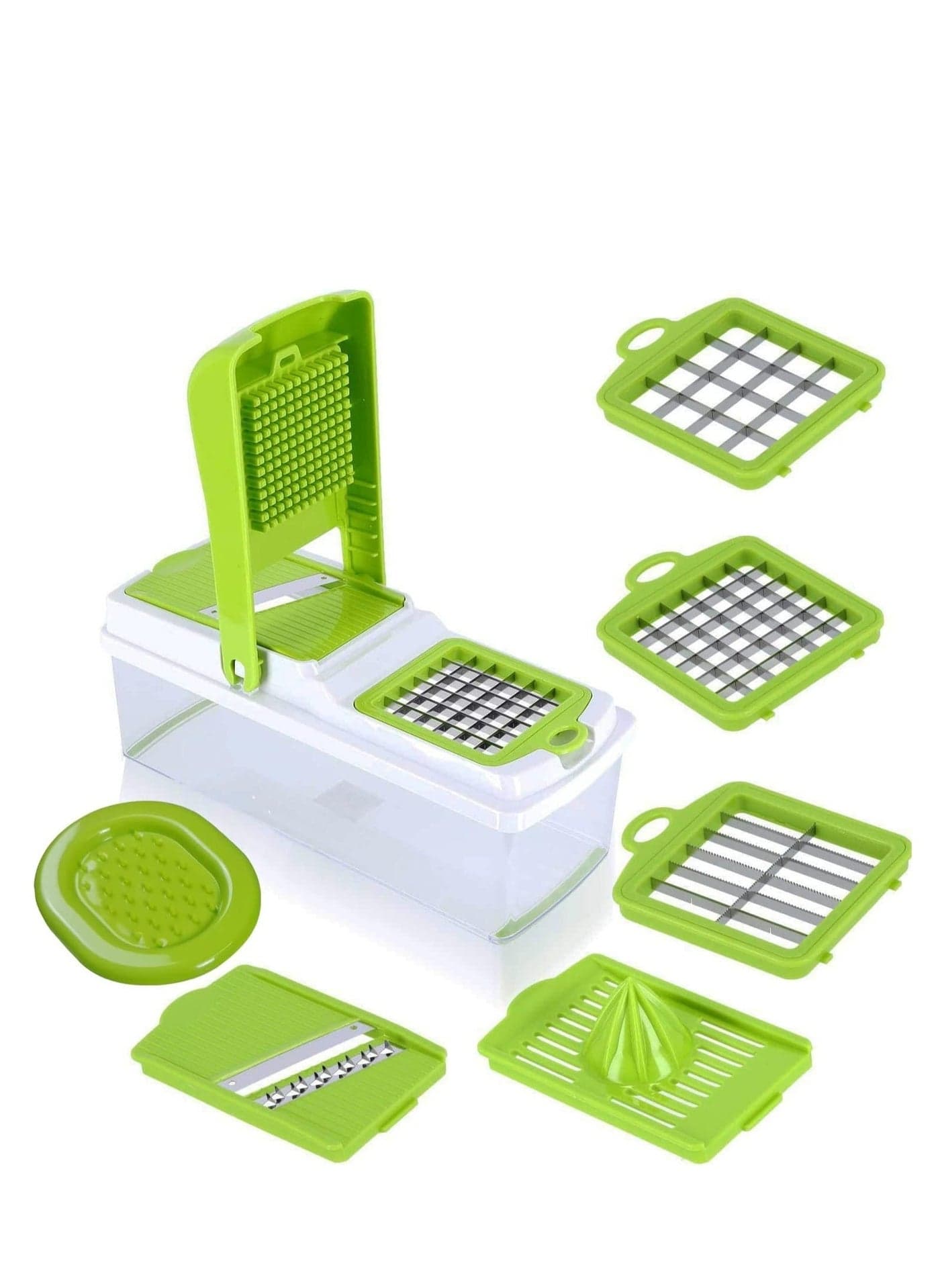 Vegetable Chopper, 12 in 1 Professional Food Chopper, Multi Salad Cutter, Vegetable Slice Cutter, Food Processor, Vegetable Slicer, Shred, Grate, Finger Chips Cutter, Salad Maker,