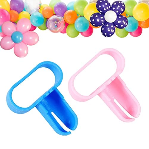 WOBBOX Bolloon Tying Tool Blue & Pink Color Knot Device, Bolloon Knot Tying Tool, Balloon Knot Tying Device, Balloon Knotter, Balloon Knot Tool (Pack Of 2)