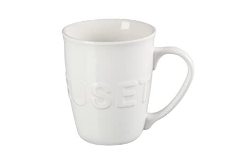 Le Creuset Stoneware 20 oz ExtraLarge Logo Coffee Mug White