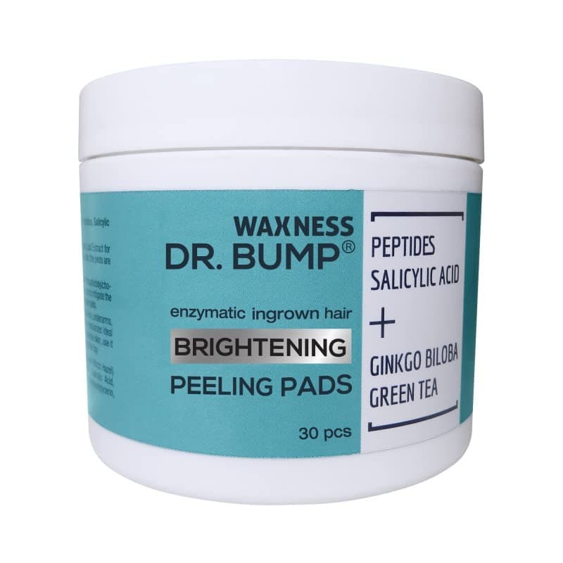 Waxness Dr Bump Enzymatic Ingrown Hair Pads 2 Steps Peeling Brightening 30 pcs
