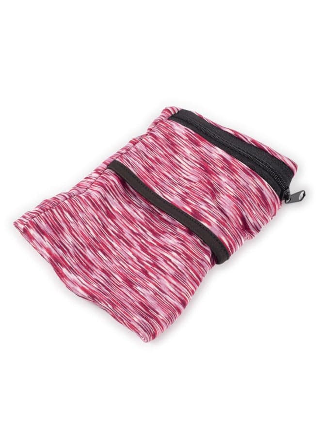 Outdoor Sports Wrist Bag Men And Women Cycling Running Mobile Phone Arm Bag Fitness Arm Band Polyester Ammonia Arm Bag-Color:Red-Capacity:10*15CM