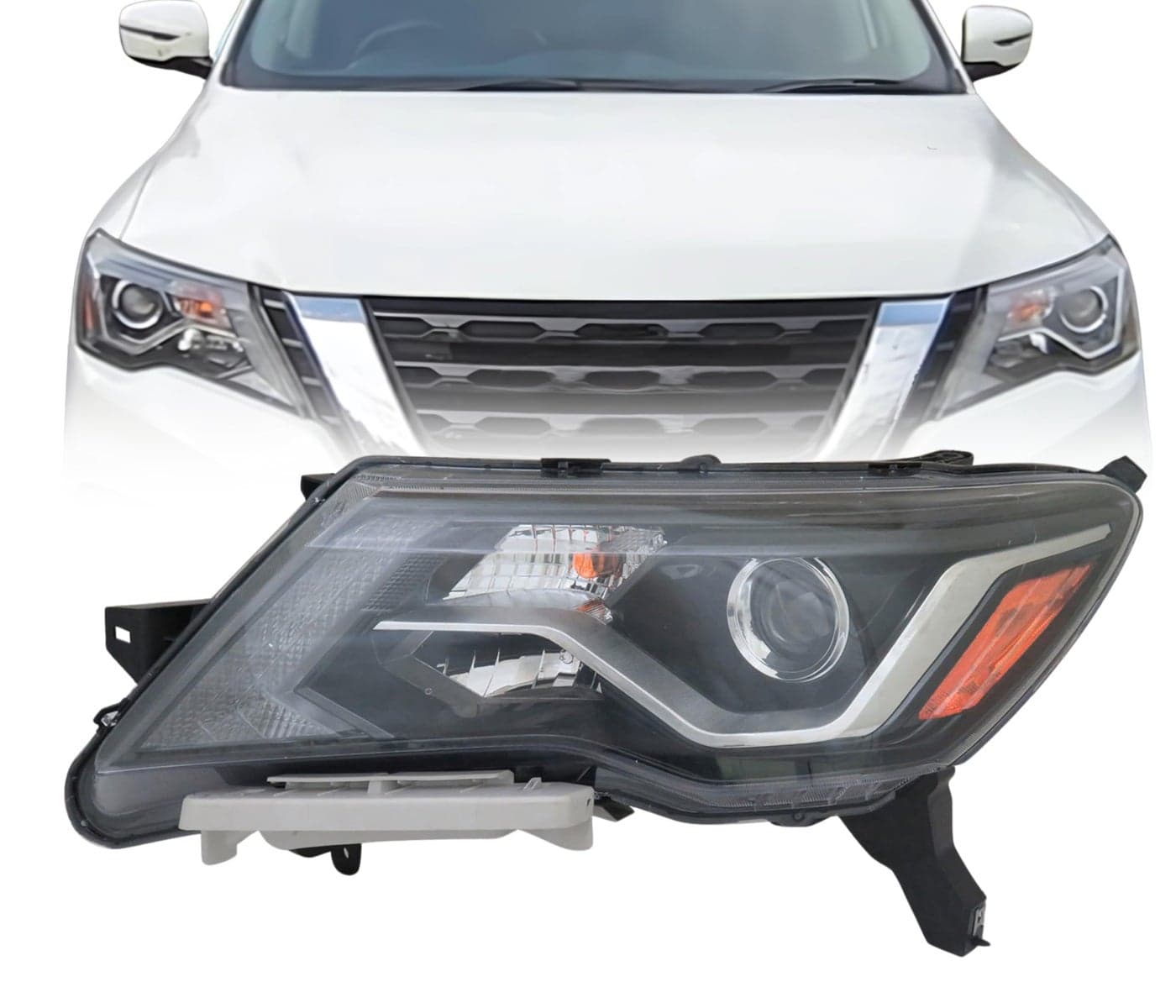 Replacement For Nissan Pathfinder 20172020 S SV 20172018 SL Halogen Headlights with LED DRL wBulbs CAPA Certified LeftDriver Side NI2502252 260609PF9A