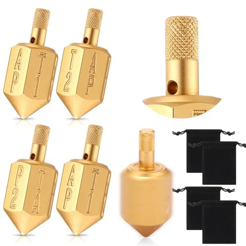 Silipull 4 Pirinola Toma Todo Set Cinco De Mayo Put and Take Spinner Top Traditional Mexican Game with Bags 6 Sided Aluminum Alloy Rotary Top Dice Ante Up Game for Mexican Fiesta Desktop Dice