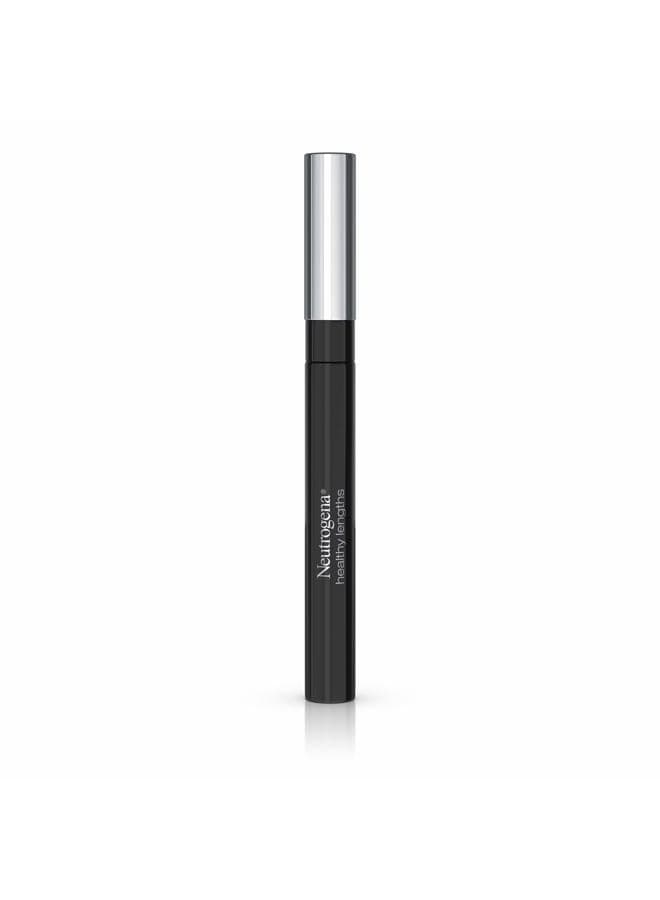 Healthy Lengths Mascara for Stronger, Longer Lashes, Clump-, Smudge- and Flake-Free Mascara with Olive Oil, Vitamin E and Rice Protein, Black 02,.21 oz
