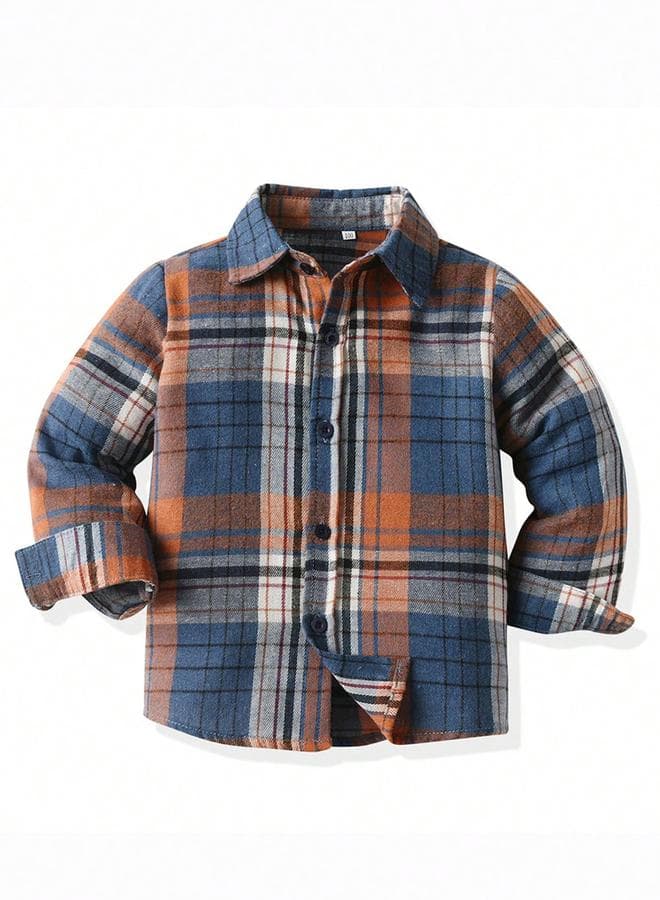 Take Two Boys Multi Plaid Button Front Shirt