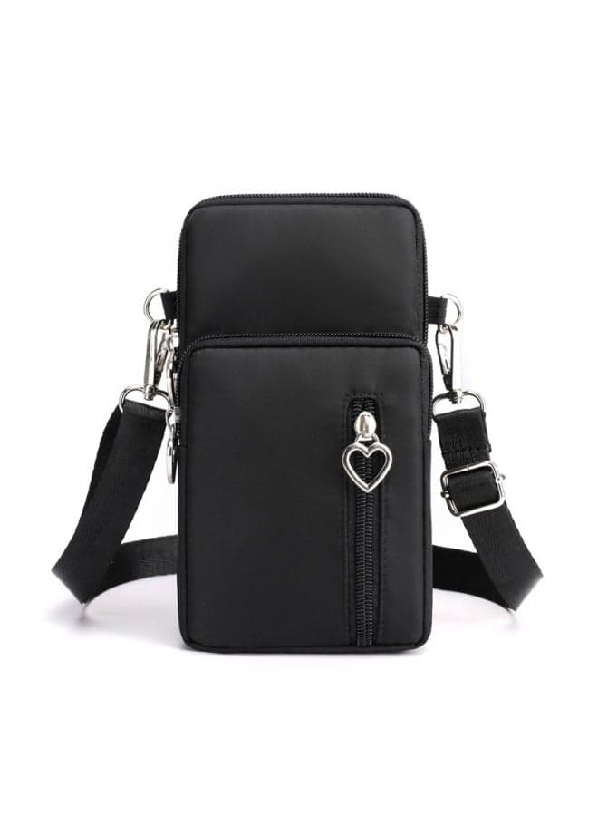 Women's Large Capacity Nylon Shoulder Bag, Ladies Halter Neck Mobile Phone Bag Arm Bag Crossbody Bag Sling Bag Side Bag, Lightweight Portable Coin Purse Carry Bag Sports Bag for Girls/College Students