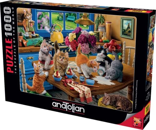 Anatolian Puzzle Kittens in The Kitchen 1000 Piece Jigsaw Puzzle 1114