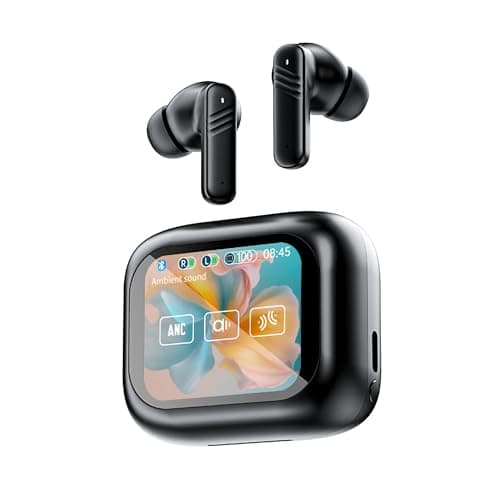 StitchGreen LX-10 Hybrid Active Noise Cancelling Wireless Earbuds BT 5.4 Play Time 4-5 Hours Stereo in-Ear Headphones, Environment Noise Cancelling Gaming Earbud, Waterproof IPX-4