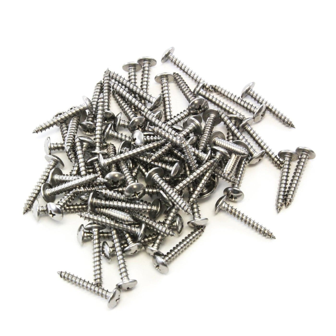 80 Piece Truss Head Screw Set for Dock Bumper Installation Marine Grade Stainless Steel 10 x 114 Inches SS