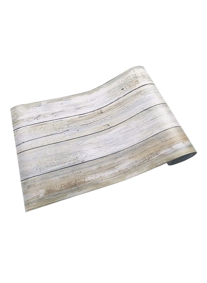 Vintage Wood Grain Wallpaper - Brown, Waterproof, Self-Adhesive, Multi-Purpose - 320x40cm