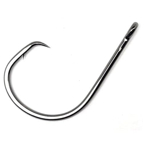 Gamakatsu Straight Eye Inline Octopus Circle Hook-Pack Of 25 (Black, 7/0)