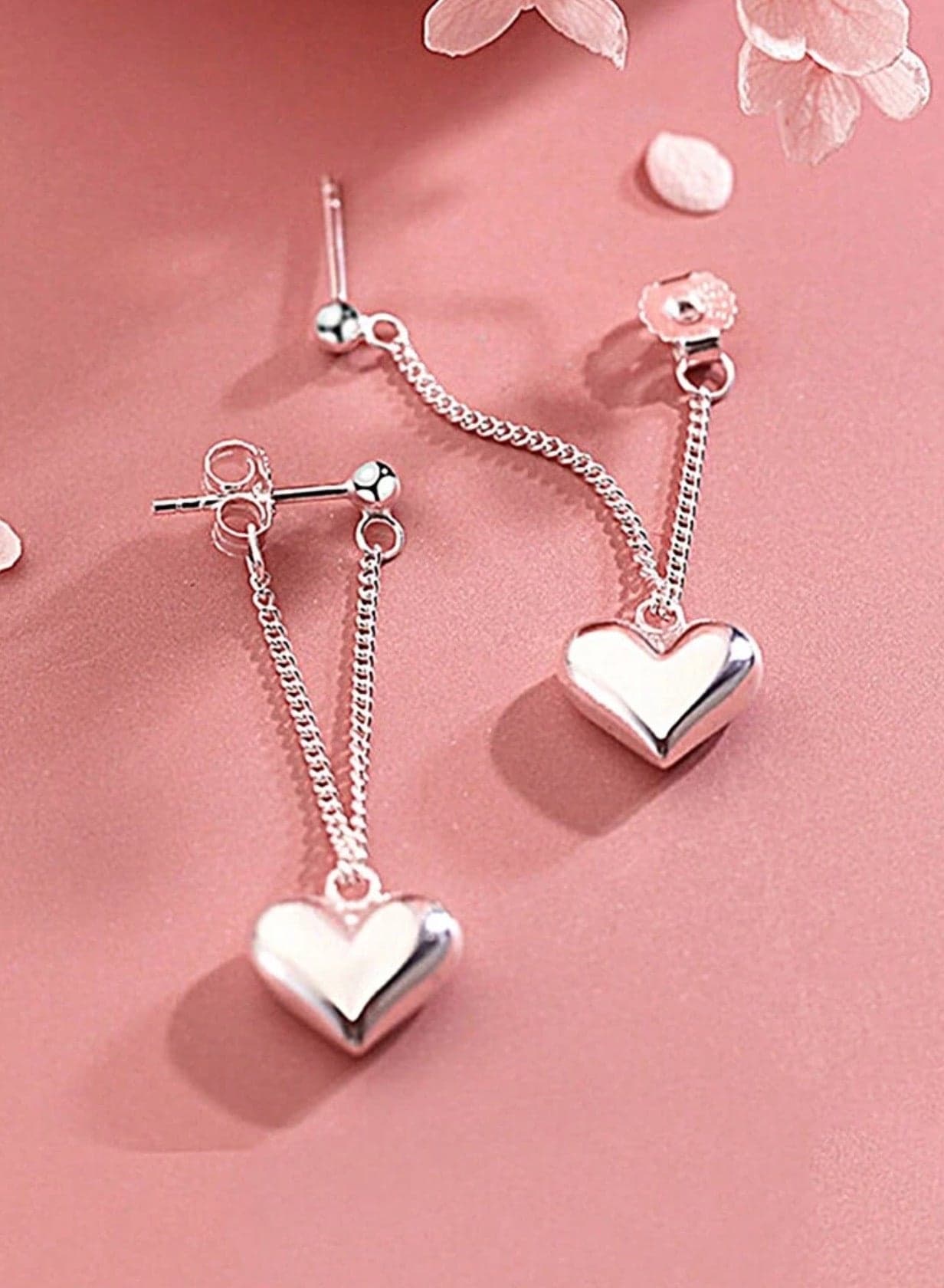 Stylish Silver Stainless Steel Earrings