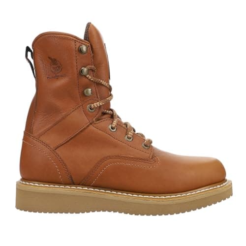 Georgia Boot Wedge Work Boot, Barracuda Gold, Size 8.5(M)