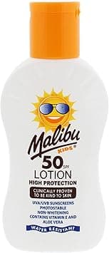 Malibu Kids High Protection Water Resistant SPF 50 SunScreen Lotion 100ml
