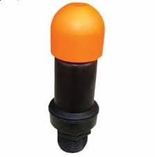 5 PIECEC Air Release Valve 254 cm 1 inch Black and Orange Plastic Construction