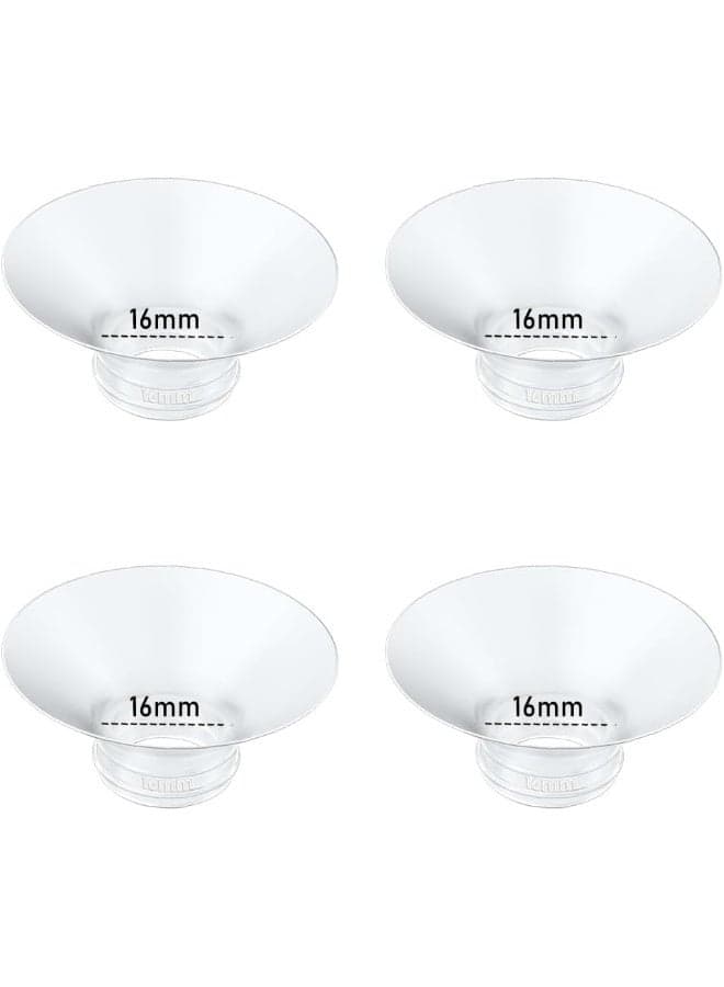 IVARONAL Flange Insert 4PCS 16mm Compatible with Momcozy Breast Pumps