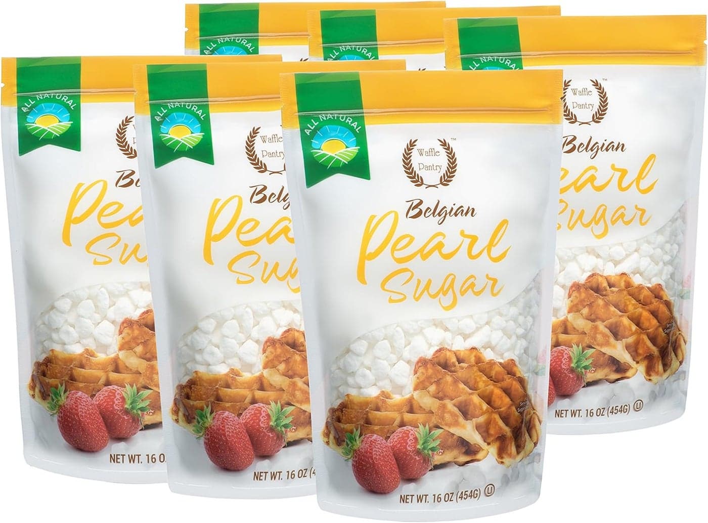 Waffle Pantry Belgian Pearl Sugar - 16 oz (Pack of 6)