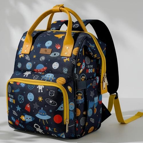 StarAndDaisy Diaper Bag for Mothers for Travel/Diaper Bag, 28L Waterproof Baby Bag for Mother Travel with 15 Multipurpose Pockets