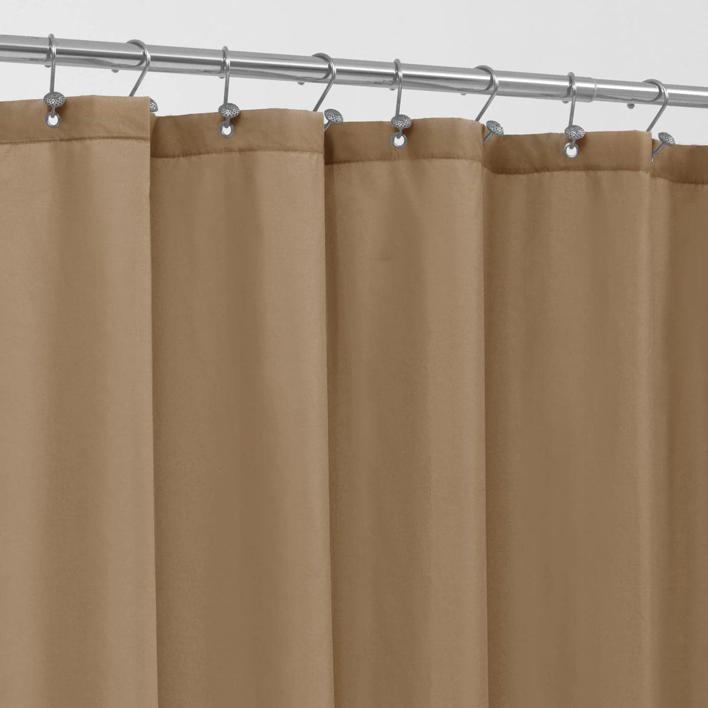 ALYVIA SPRING Extra Long Fabric Shower Curtain Liner Waterproof 72 x 84 Soft Lightweight XL Shower Curtain with 3 Magnets Machine Washable 72x84 Coffee