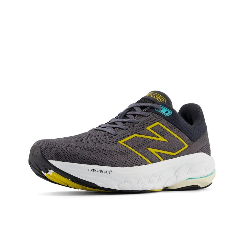 New Balance Mens Fresh Foam X 860 V14 Running Shoe MagnetGinger LemonCyber Jade 12
