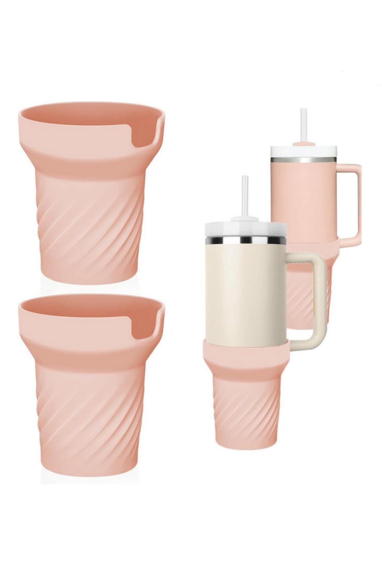 1pcs Silicone Water Bottle Boot Comfortable Non Slip Bottle Protective Sleeve Wear Resistant Insulated Water Bottle Sleeve Cover for Stanley 30oz 40oz Quencher Tumbler Cup Accessories
