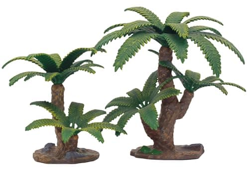 GeminiGenius Plant Action Figure Toys for Kids Prehistoric Jungle Trees Figure Cycas Toys Sago Palm Plant Toy2Pcs DIY Sago Palm Plant Kit Educational or Decorative Cycas Plant Model