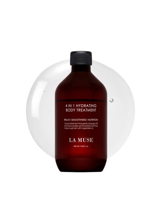 4-in-1 Hydrating Body Treatment 13.5 fl oz - Moisturizing Barrier with Natural Oils & Calming Aromatherapy | Fast-Absorbing, Non-Sticky Formula | Paraben-Free, For Sensitive Skin & All Seasons