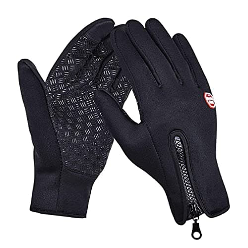 MAXXLITE Waterproof Winter Outdoor, Cycling, Biking, Snowmobile Snowboard Ski Gloves Fashion Warm Athletic Gloves (Black)