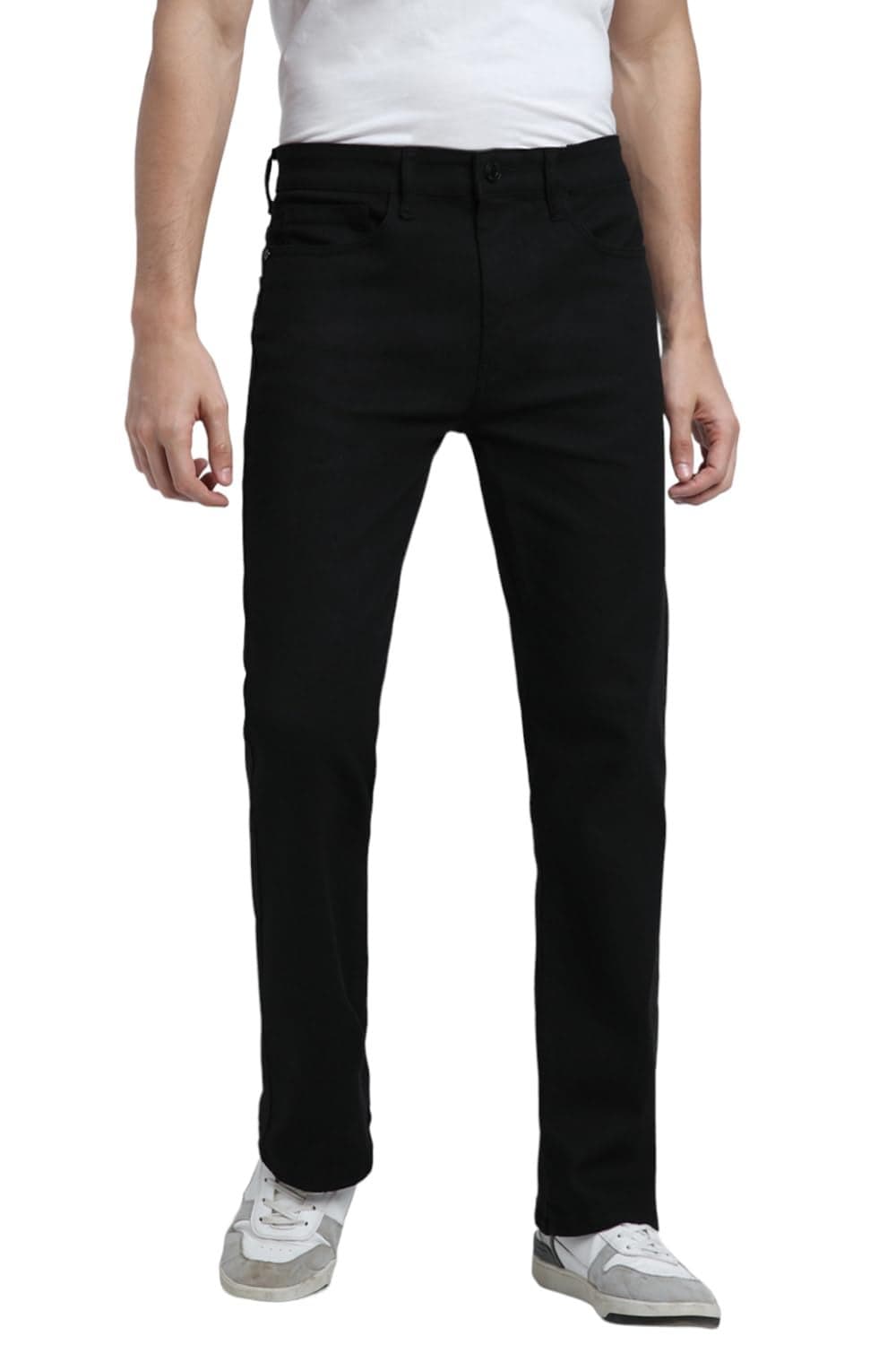 Dennis Lingo Black Boot Cut Jeans (DLMJNW23141_BK_28)