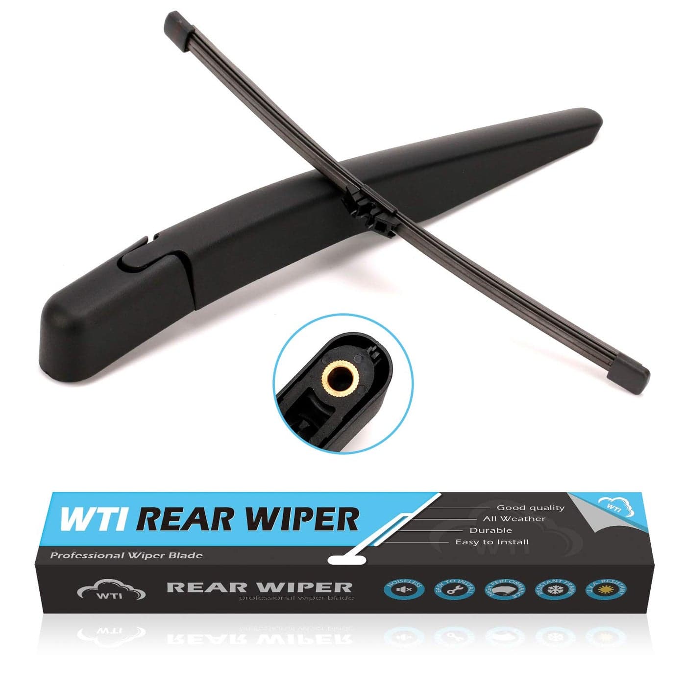 WTI Rear Wiper Arm Blade Set Compatible With Ford Explorer 20112019 Escape 20132018 Compatible With Lincoln MKX 20162018 SUV Rear Windshield Window Wiper Kits Assembly New Replacement