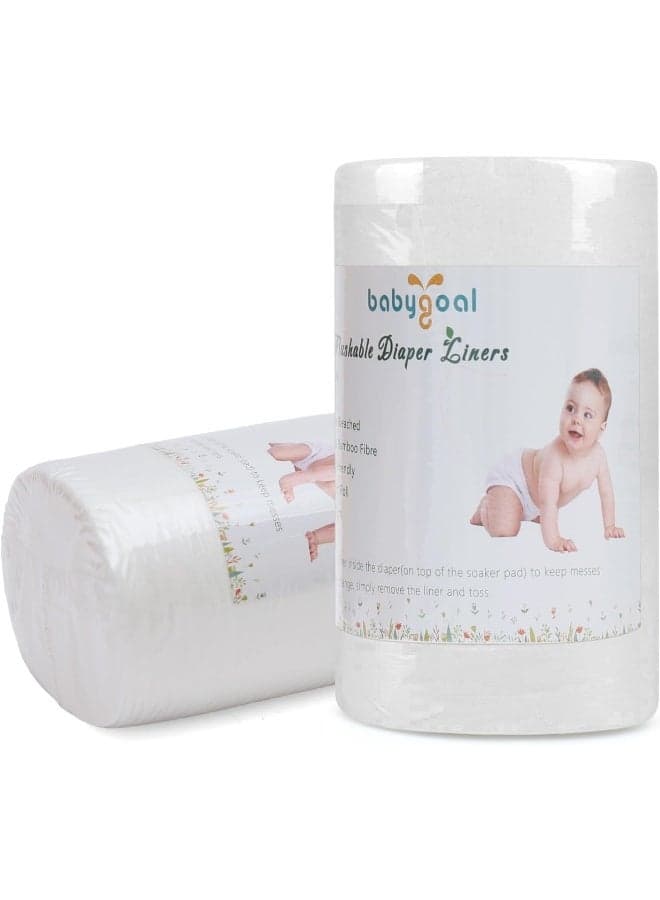 Babygoal Biodegradable Flushable Viscose Liners Environmental for Cloth Diaper