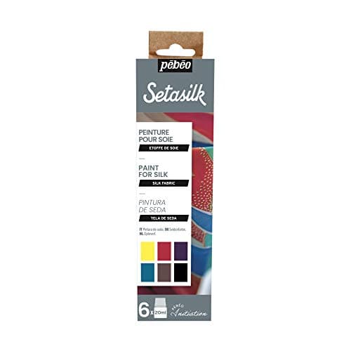 Pebeo Initiation Set 6X20ML Setasilk, Assorted