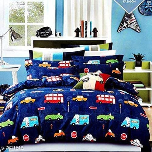 RRC Super Soft Quilted Comforter for Double Bed - Luxury King Size (90x100 Inches), 220 GSM Breathable Microfiber, Cozy All-Season Printed Quilt,Gift for All Occasions