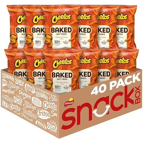 FritoLays Cheetos Baked Crunchy Cheese 0875 Ounce Pack of 40