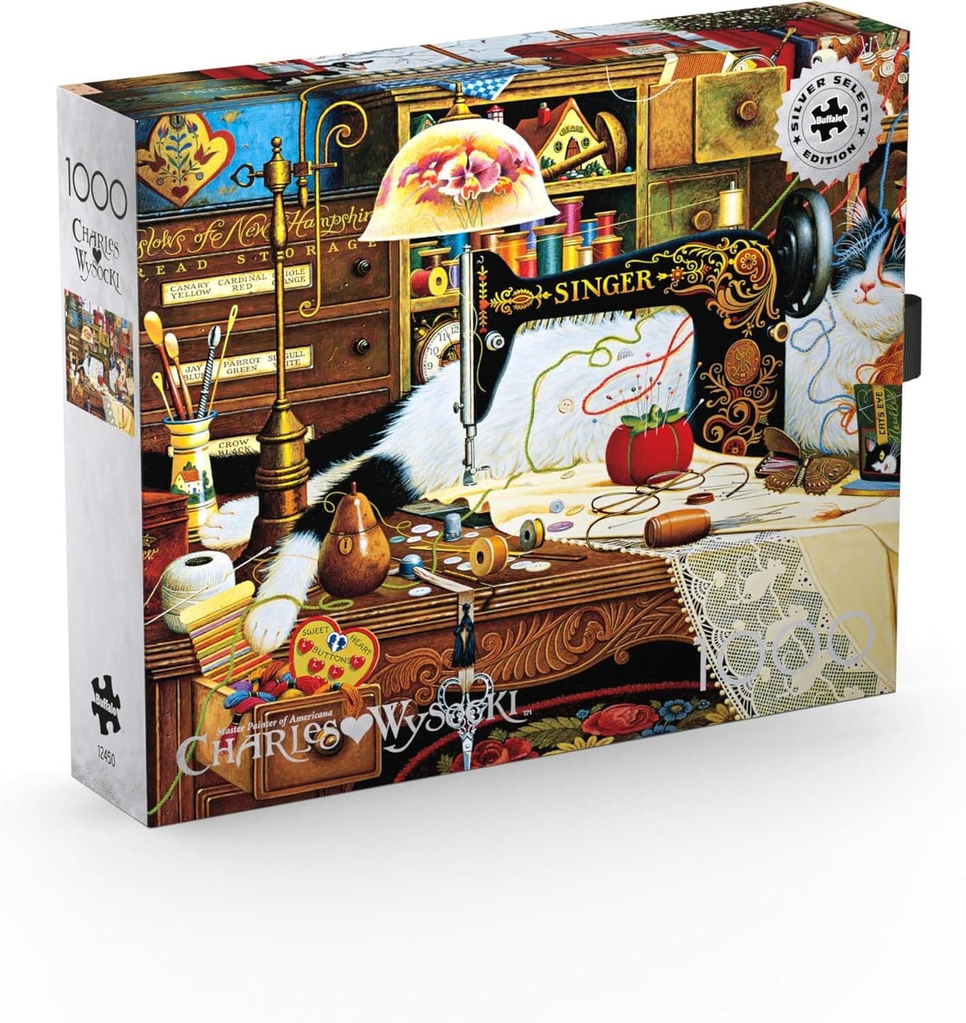 Buffalo Games - Silver Select - Charles Wysocki - Maggie The Messmaker - 1000 Piece Jigsaw Puzzle for Adults -Challenging Puzzle Perfect for Game Nights - Finished Size is 26.75 x 19.75