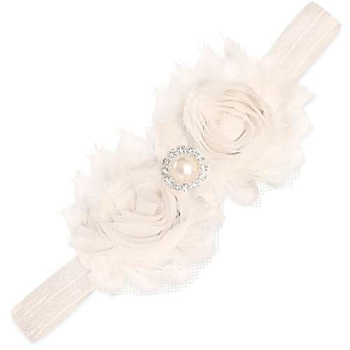 Baby Girl Flower Headband and Hair Accessories Floral Headpiece with Bows for Newborn and Infant Girls