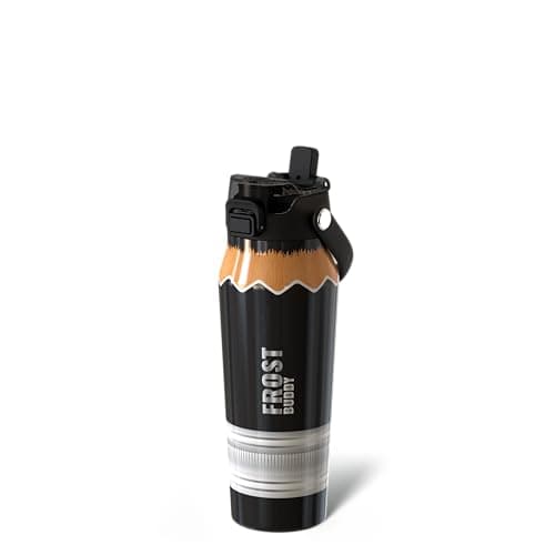 Frost Buddy 24oz Insulated Water Bottle with Straw & Chug Lid | Leak-Proof Stainless Steel | 24-Hours Cold | Sweat-Proof, Cup Holder Friendly | Ideal for Gym, Travel, Sports & Everyday Hydration