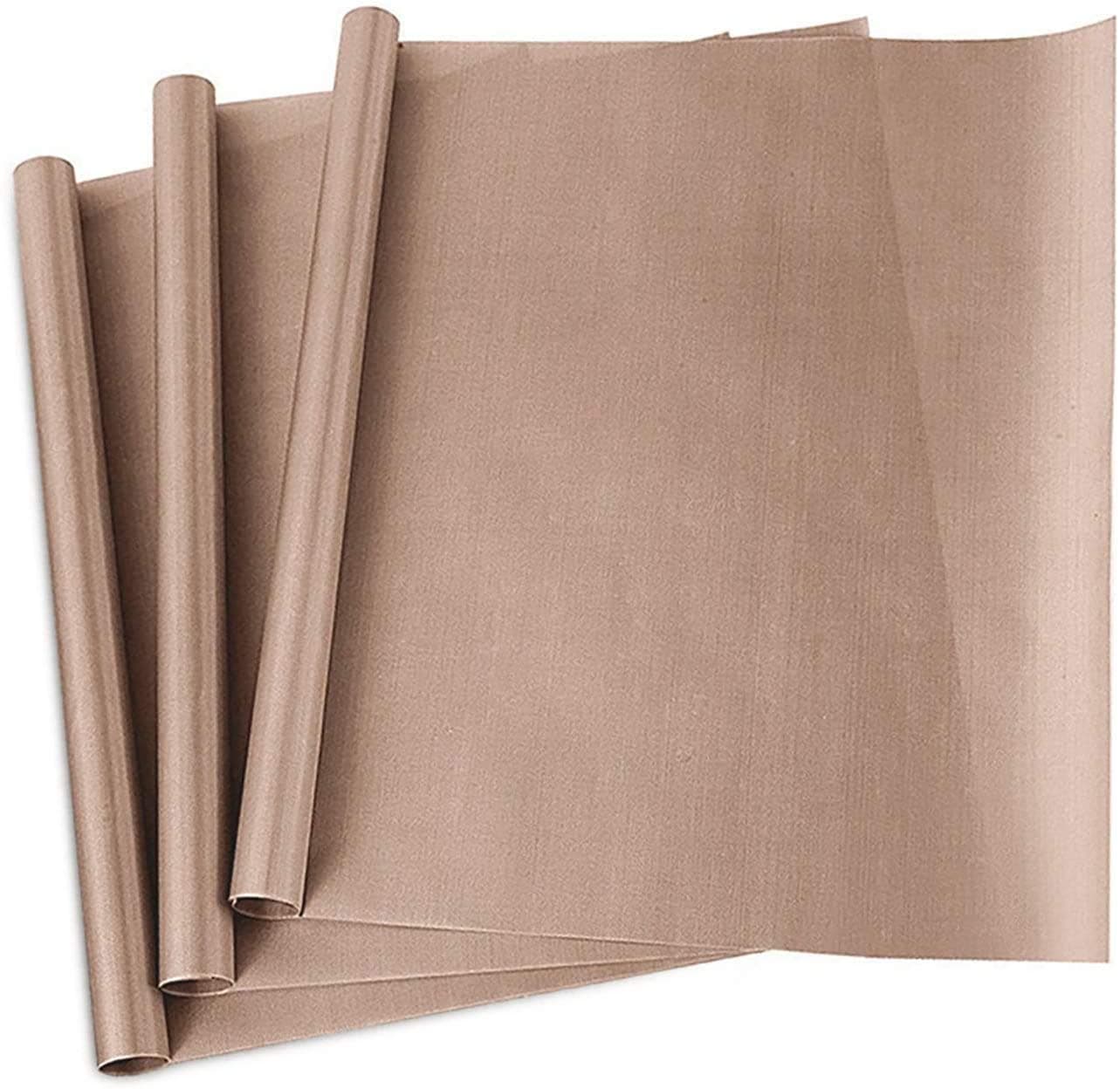 Zollyss Teflon Sheet for Heat Press | 3 Pack Polytetrafluoroethylene (PTFE) Heat Transfer Sheet | Roti Paper | Non-Stick, Reusable, Heat Resistant for Easy Cooking & Crafting
