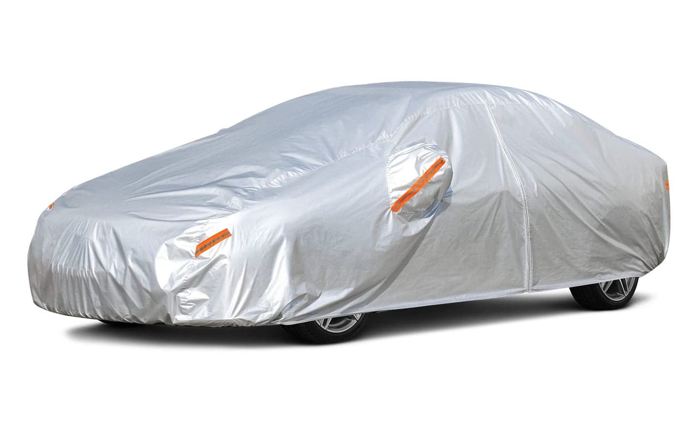 Kayme Car Covers for Automobiles Waterproof All Weather Sun Uv Rain Protection with Zipper Mirror Pocket Fit Dodge ChargerChallenger Lincoln MkzMksContinentalCadillac etc194 to 208 Inch 3XXL