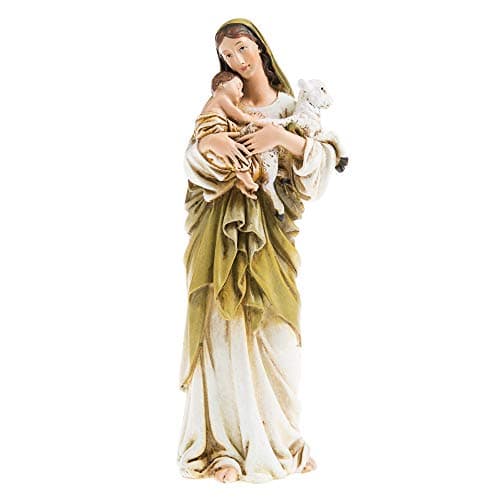 Joseph's Studio by Roman, Renaissance Collection, 6.25" H Madonna & Child W/Lamb, Home Décor, Devout Gift, Prayerful Inspiration (3x2x6)