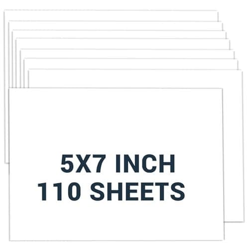 Cardstock 5x7 110 Sheets Card Stock White Thick Printer Paper 75 lb200 gsm Heavy Card stock Cardstock Paper for Invitations Diy Cards Business Cards Menus Crafts Drawing etc