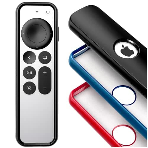 ReliaMount Case for Apple TV Remotes – Premium Drop Protection and Comfortable to Hold – Designed in USA (Premium Black with Soft Microfiber Lining)