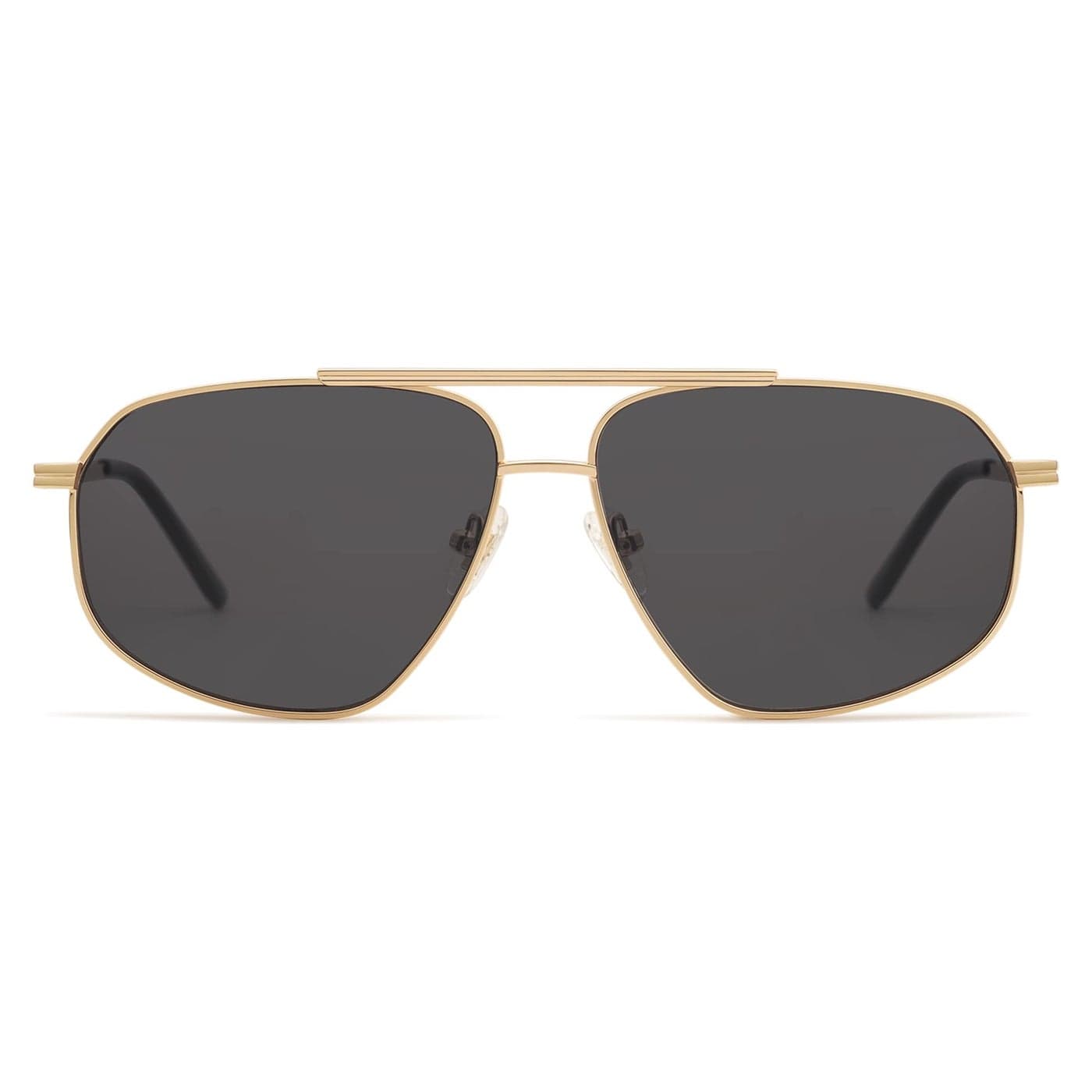 SOJOS Classic Retro Aviator Sunglasses for Women Men Vintage Hexagonal Metal Frame UV400 Lenses SJ1200, Gold/Grey