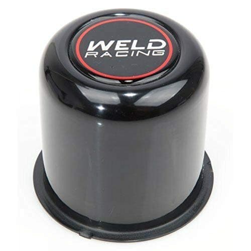 Weld Racing P605-5083B Wheel Center Cap, 3.160 in OD, Push Through, Aluminum, Black Anodize, Each