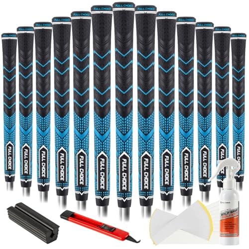Full Choice 13 Pack Golf Grips Kits High Feedback and Traction Golf Club Grips All Weather Performance Golf Club Grips