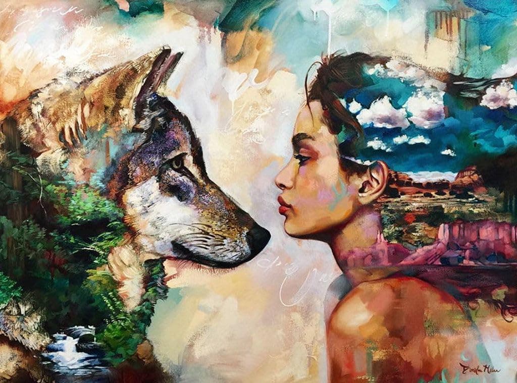 FunBlast 5D Diamond Painting Kit 12x16inch Diamond Painting Kit for Adults Kids Suitable for Home Leisure and Wall Decoration Gift for Kids and Adults Dog Girl
