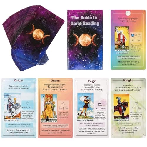 Tarot Cards for Beginners with Guide Book Classic Tarot Cards with Meanings on Them Tarot Decks for Tarot Learners