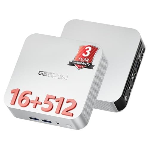 GEEKOM A5 Pro Efficient Mini PC,with AMD Ryzen-5 7430U, 16GB RAM&512GB SSD|3 Year Warranty|Multi-Screen Collaboration|Win11 Pro|8K Graphic Design|Wi-Fi 6|BT 5.2|6xUSB|SD Slot|Office&Home Must Have