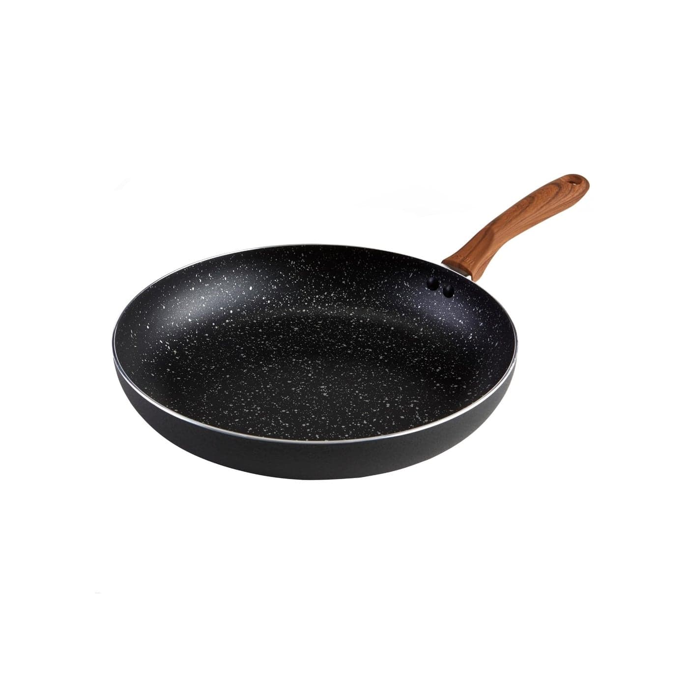 IMUSA USA Woodlook 8 Black Stone Fry Pan Handle and Speckled Nonstick Interior 8