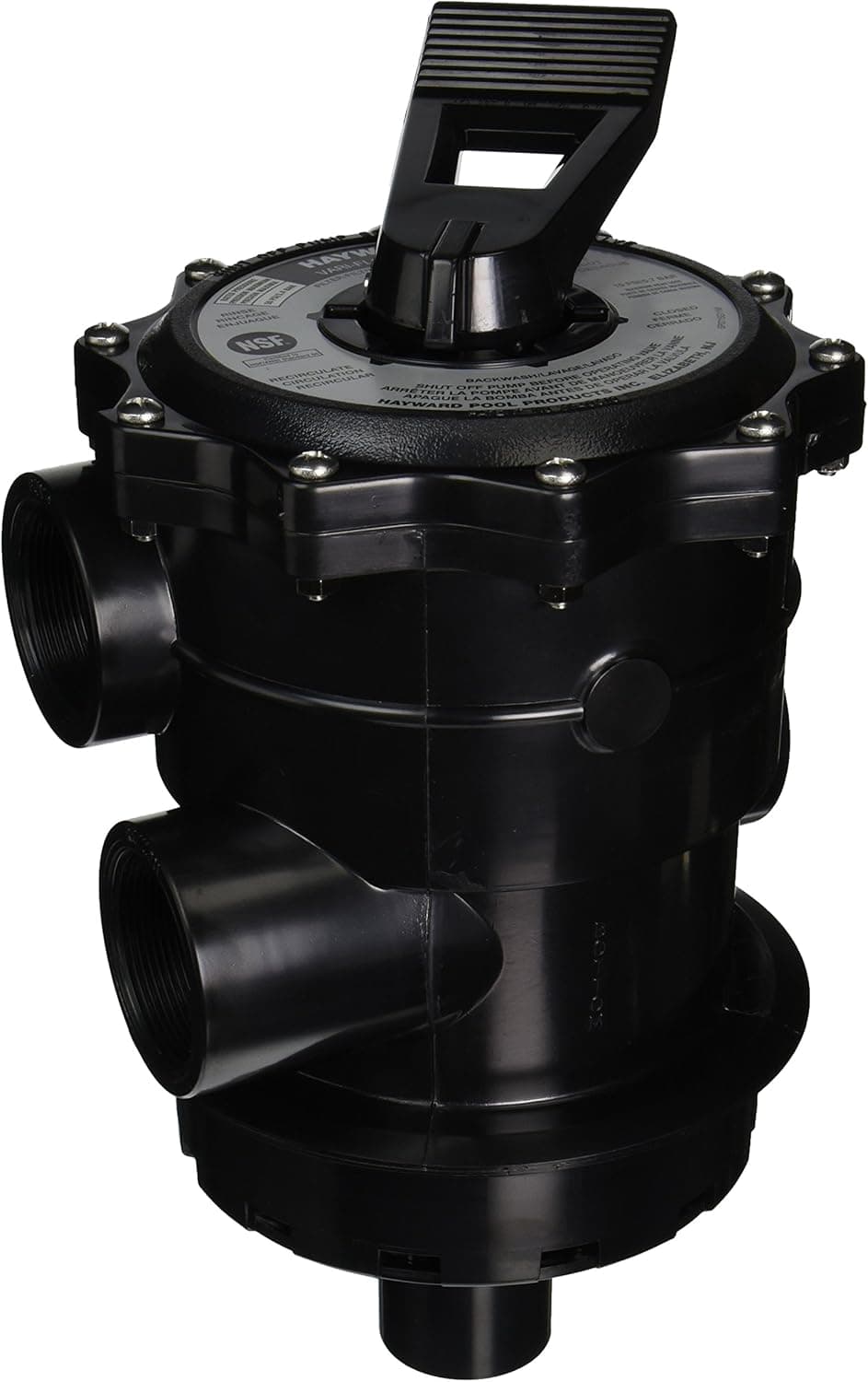 Hayward SP071621 VariFlo Top-Mount Control Valve, Black